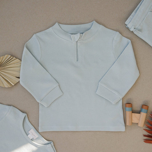 Quarter Zip | Seafoam Green Henry Drew Collection