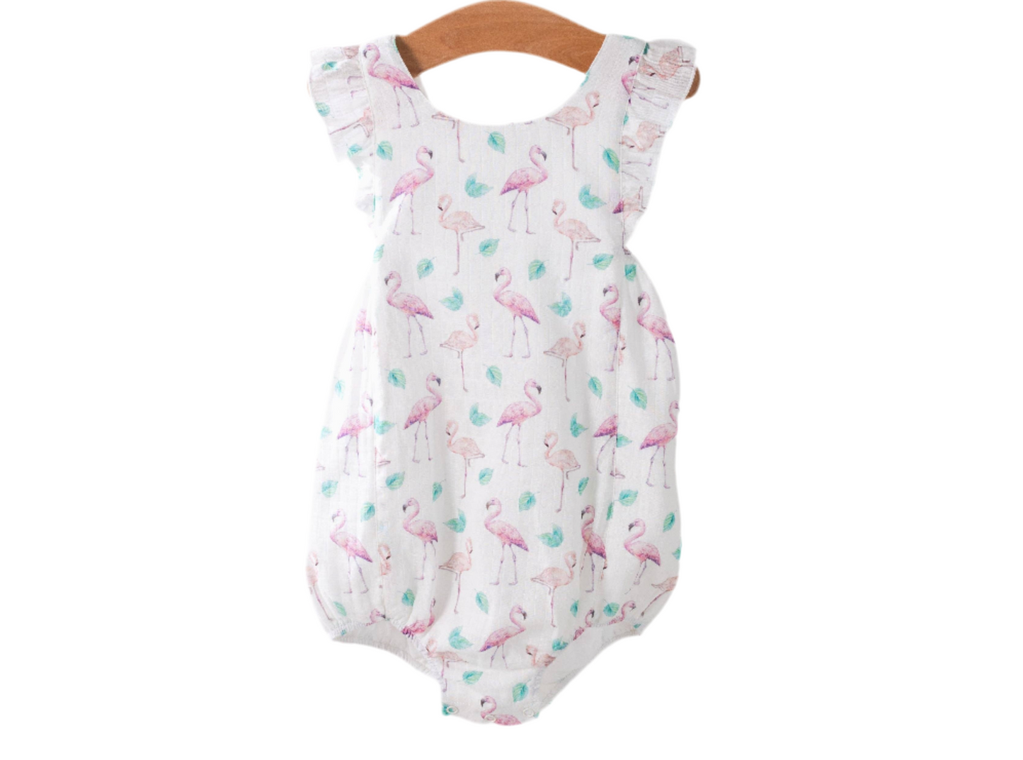 Flamingo Breeze Organic Bubble Romper