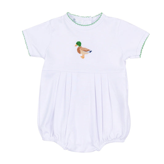 Mallard Moments Hand-Embroidered Boy Bubble Magnolia Baby