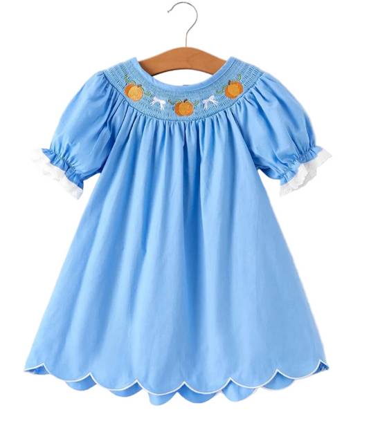 Lowcountry Harvest Pumpkin Dress Lowcountry Littlewear
