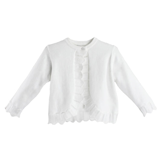Pointelle Edge Bolero Sweater Petit Ami & Zubels