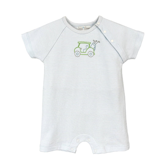 Golf Embroidered Knit Romper Petit Ami & Zubels