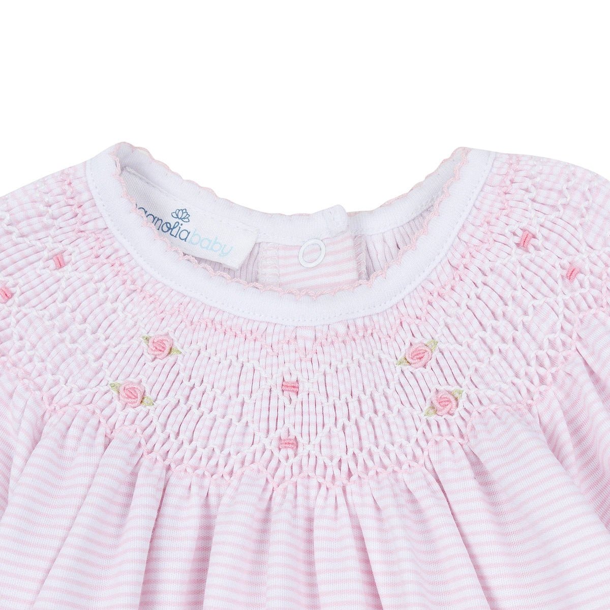 Anna Bishop Footie - Pink Magnolia Baby