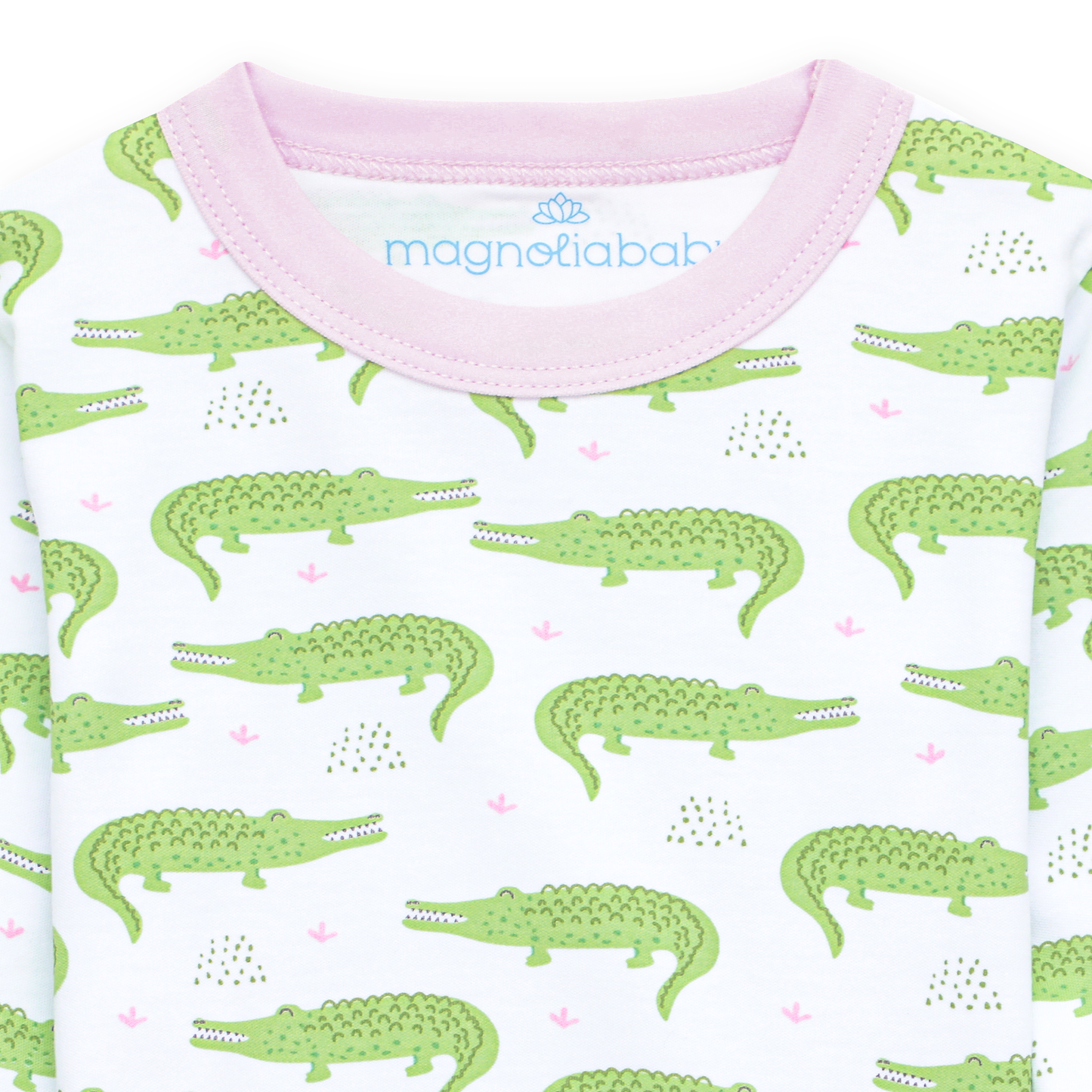 Bayou Baby Long Pajamas - Pink Magnolia Baby
