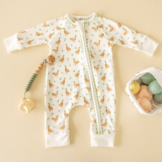 Meadowland Mallards Zip Playsuit Magnolia Baby
