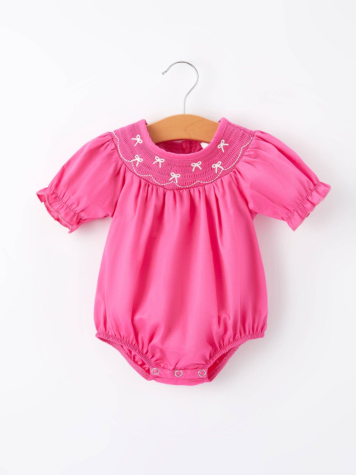 Hot Pink Bow Bubble Lowcountry Littlewear
