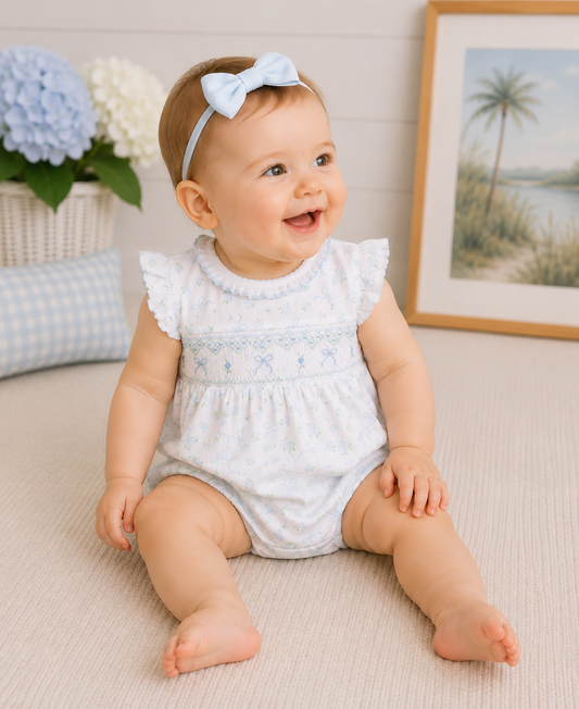 Eloise Smocked Bubble Magnolia Baby