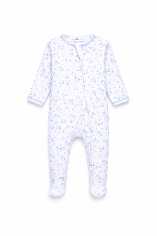 Little Golfer Footie - Light Blue Magnolia Baby