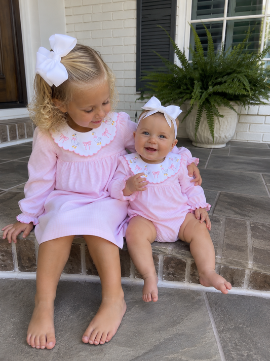 Lottie Duck Romper Rylee Faith Designs