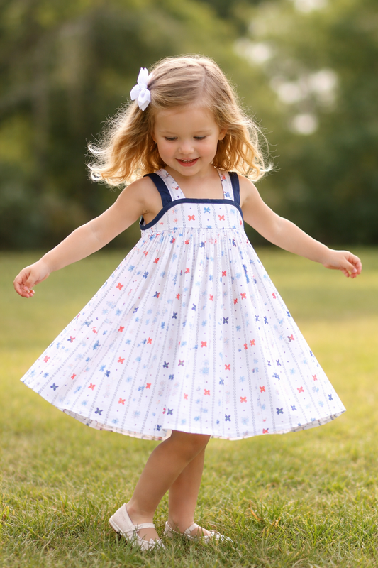 All-American Bow Dress Cypress Row Childrens