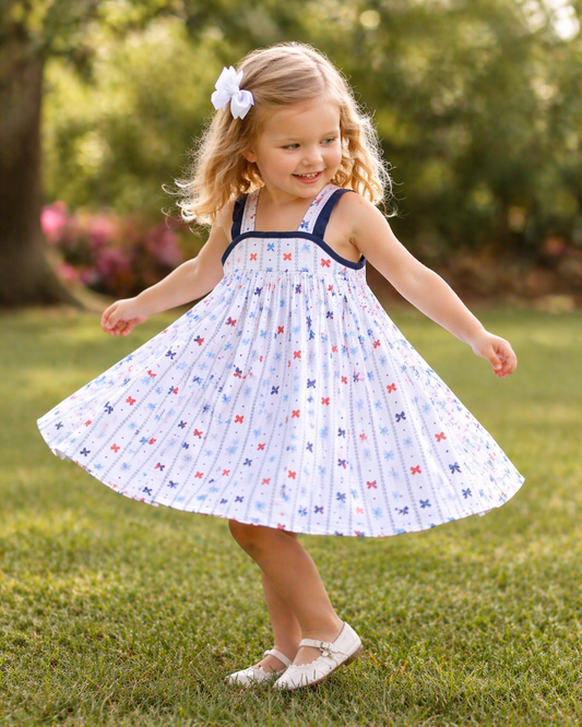 All-American Bow Dress Cypress Row Childrens