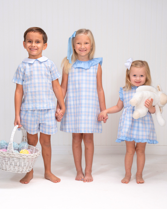 Charles Plaid Short Set