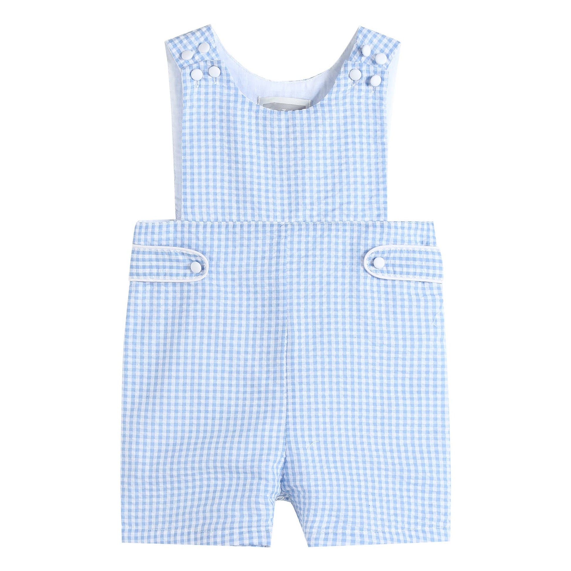 Light Blue Gingham Jon Jons Lowcountry Littlewear