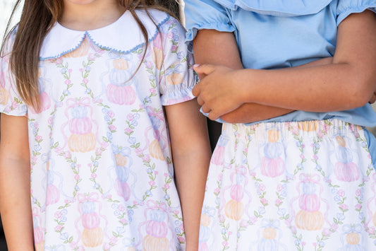 Presley Kait Pumpkin Trellis Dress The Oaks Apparel Company