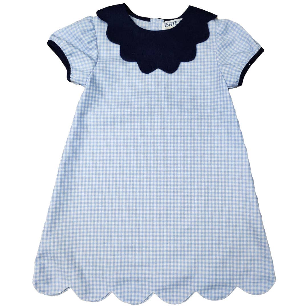 Hampton Blue Plaid Dress