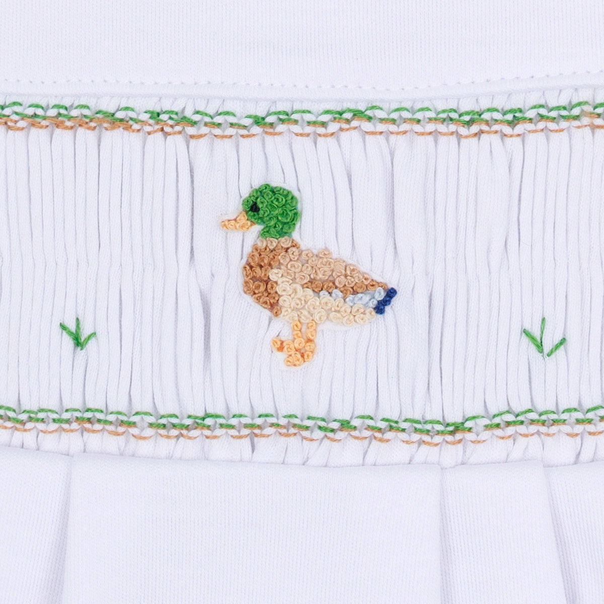 Mallard Moments Smocked Footie Magnolia Baby
