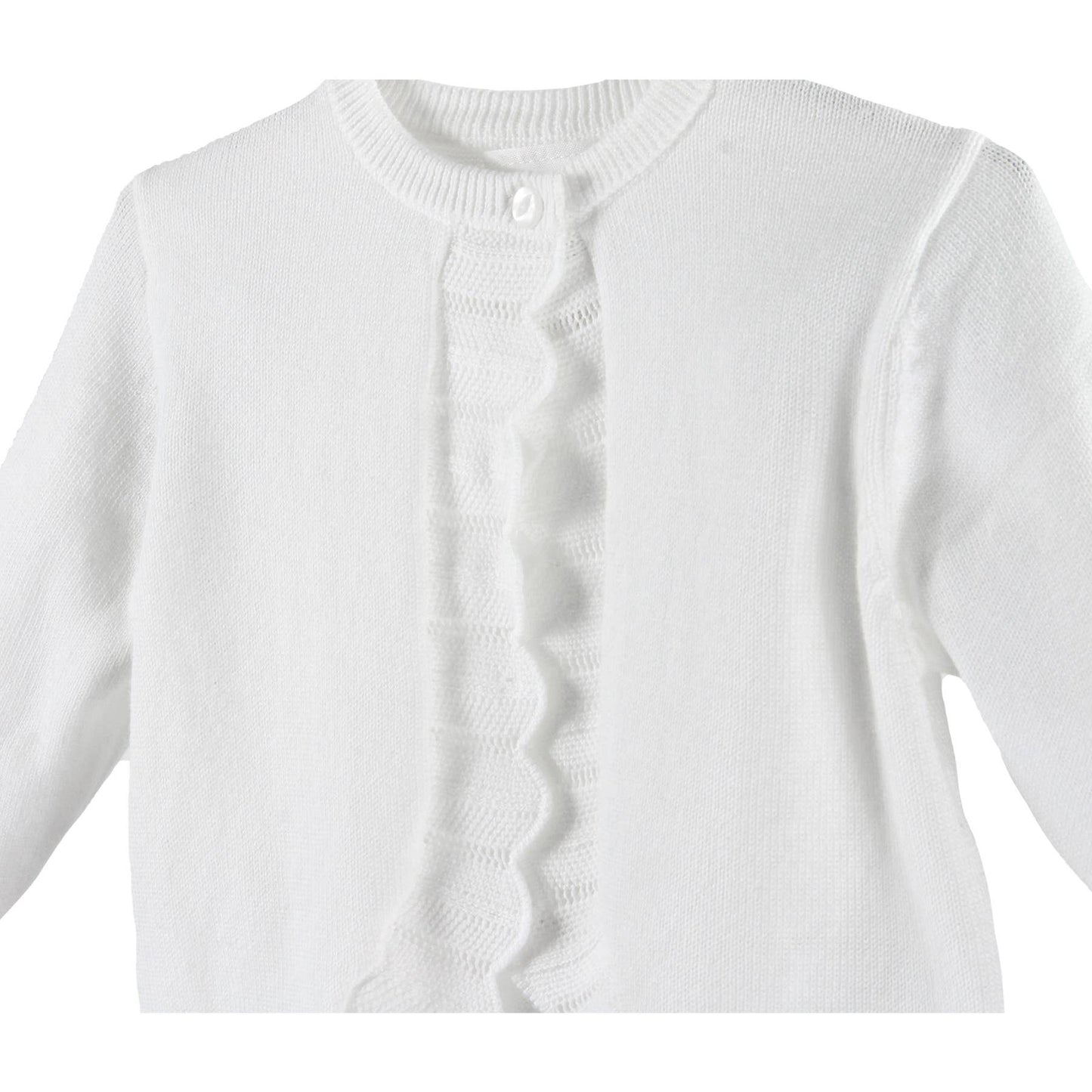 Pointelle Edge Bolero Sweater Petit Ami & Zubels