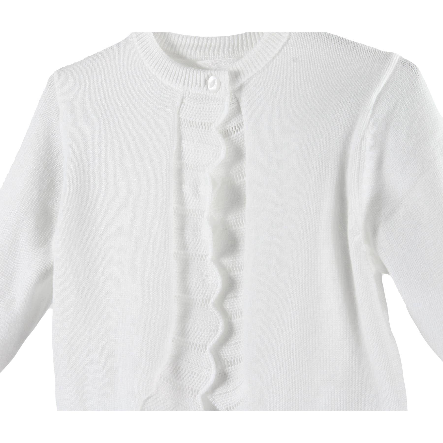 Pointelle Edge Bolero Sweater Petit Ami & Zubels