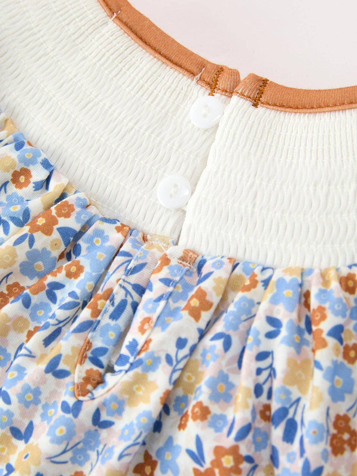 Fall Floral Smocked Girls Dress Rylee Faith Designs