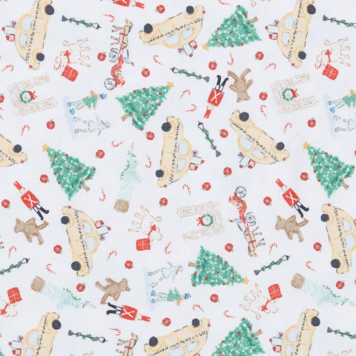 Christmas in the City Print Zip Footie Magnolia Baby