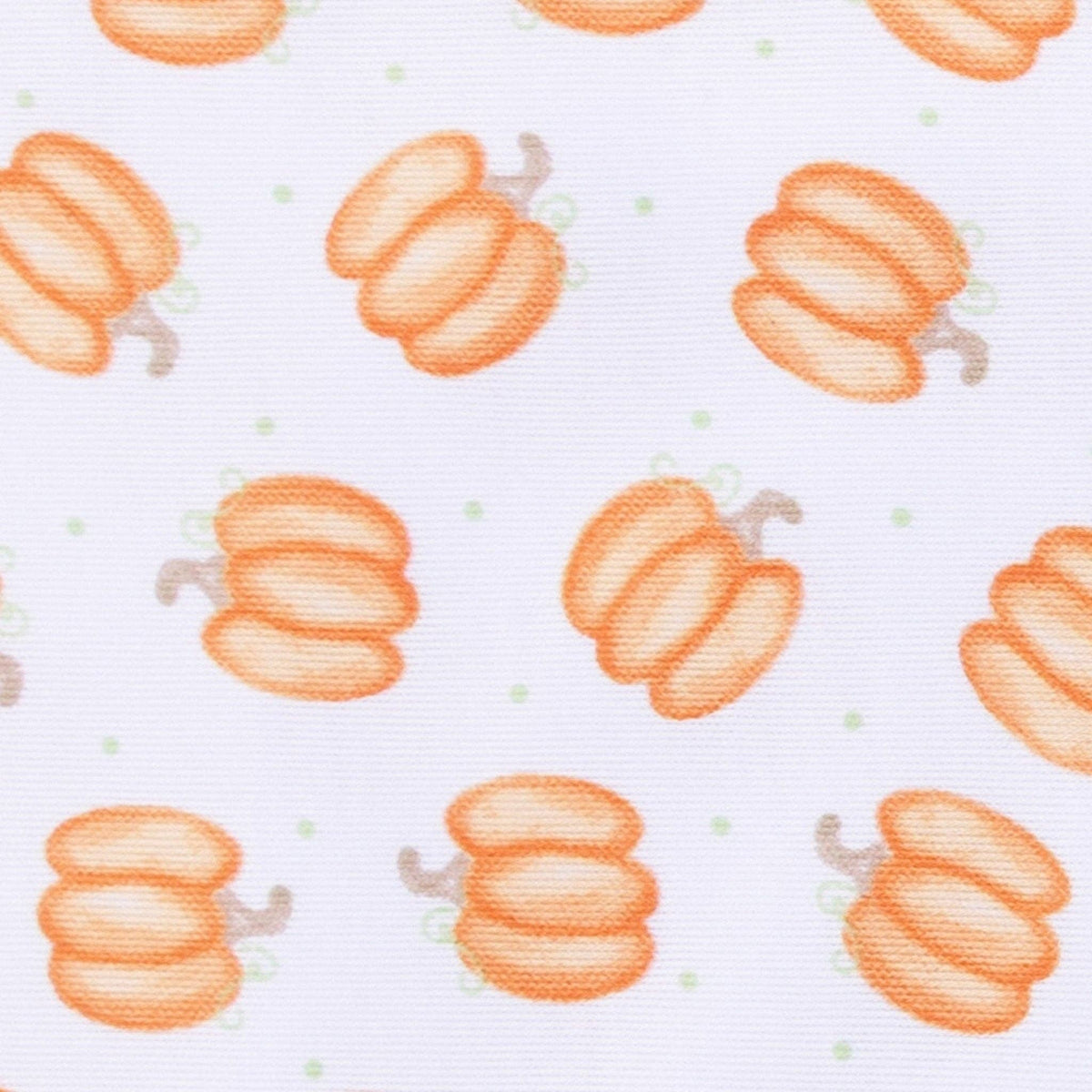 Baby Pumpkin Print Ruffle Short Sleeve Bubble Magnolia Baby