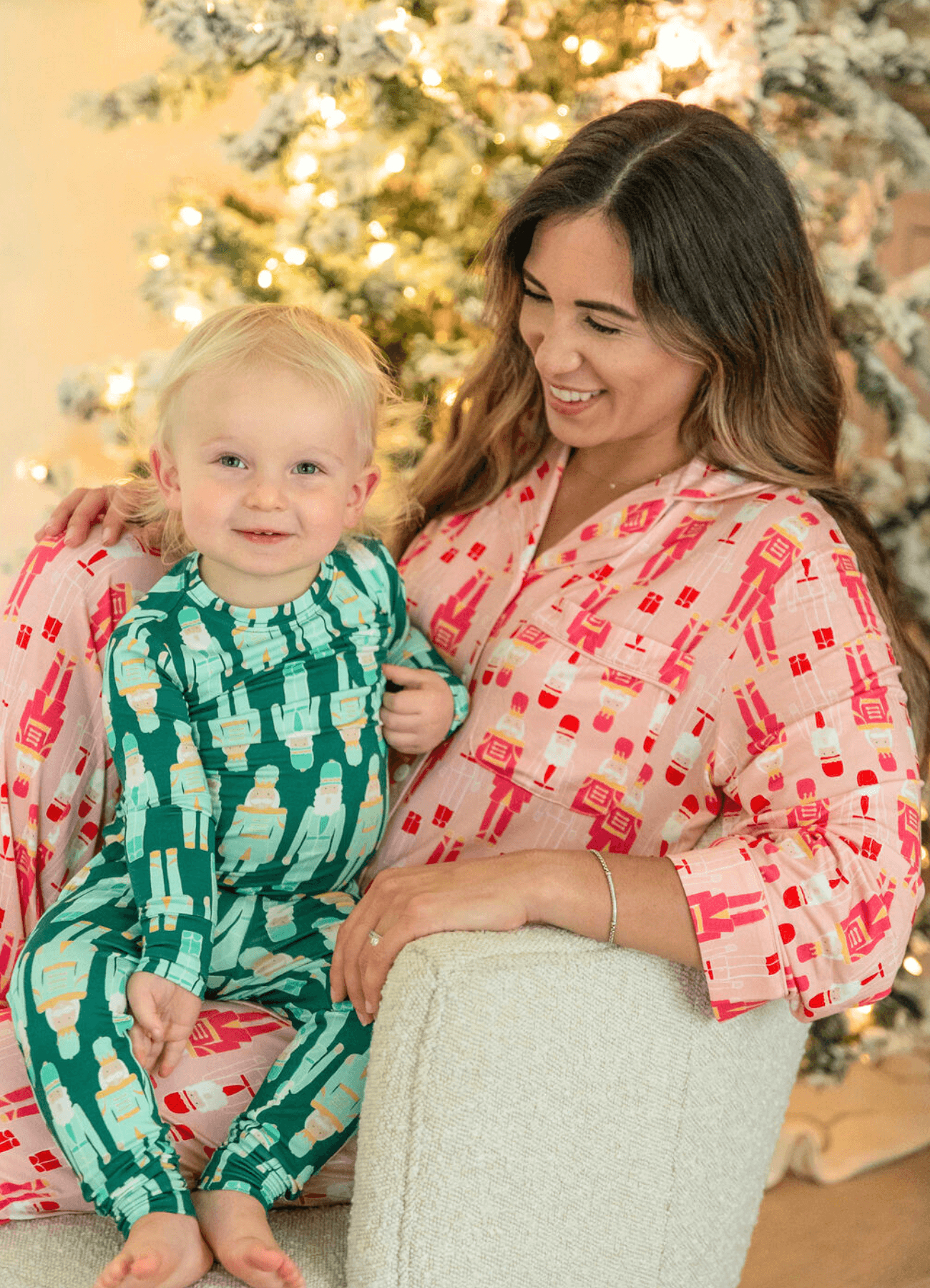 Green Nutcrackers Zip Romper PB & Grape