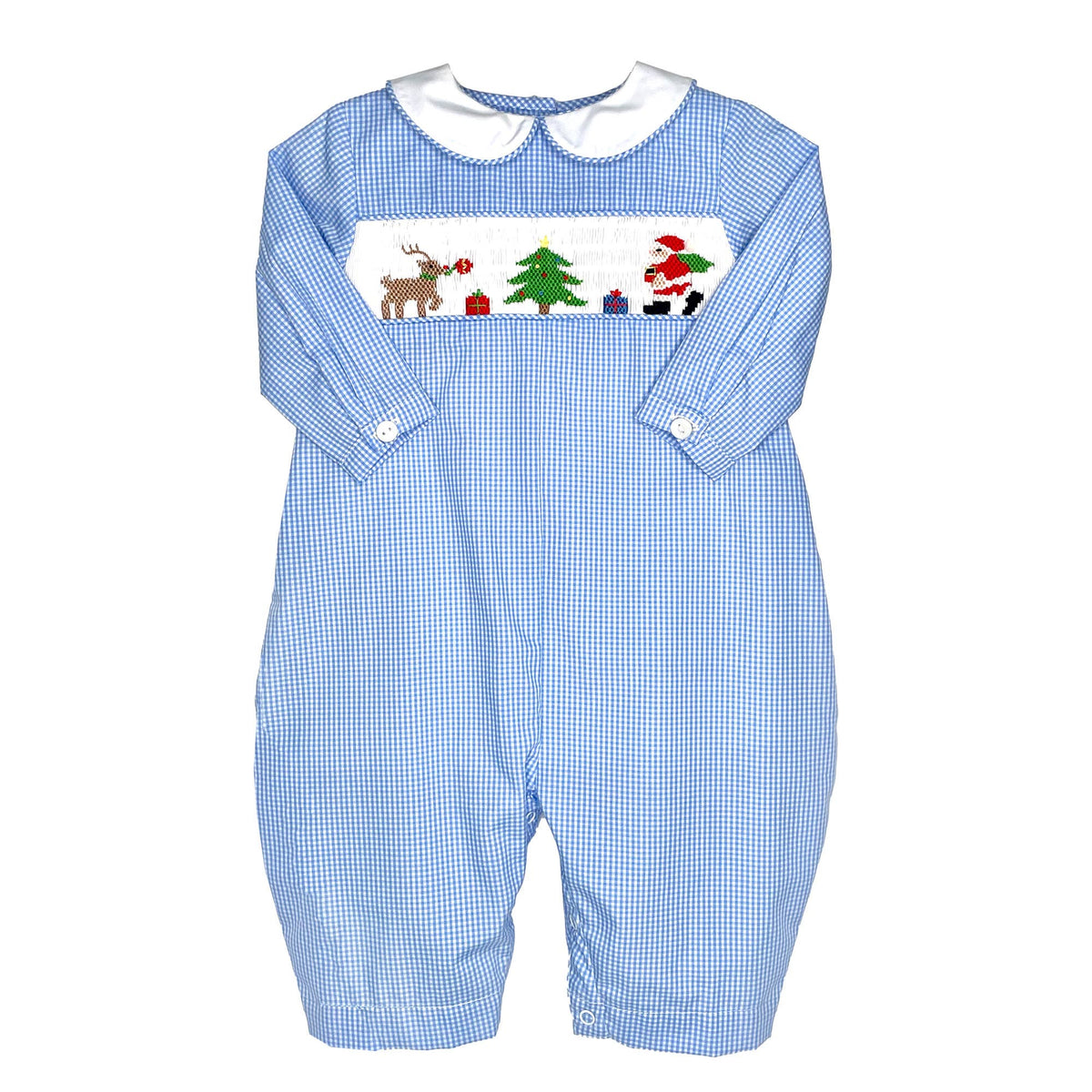 Hand Picture Smocked Christmas Longall Petit Ami & Zubels