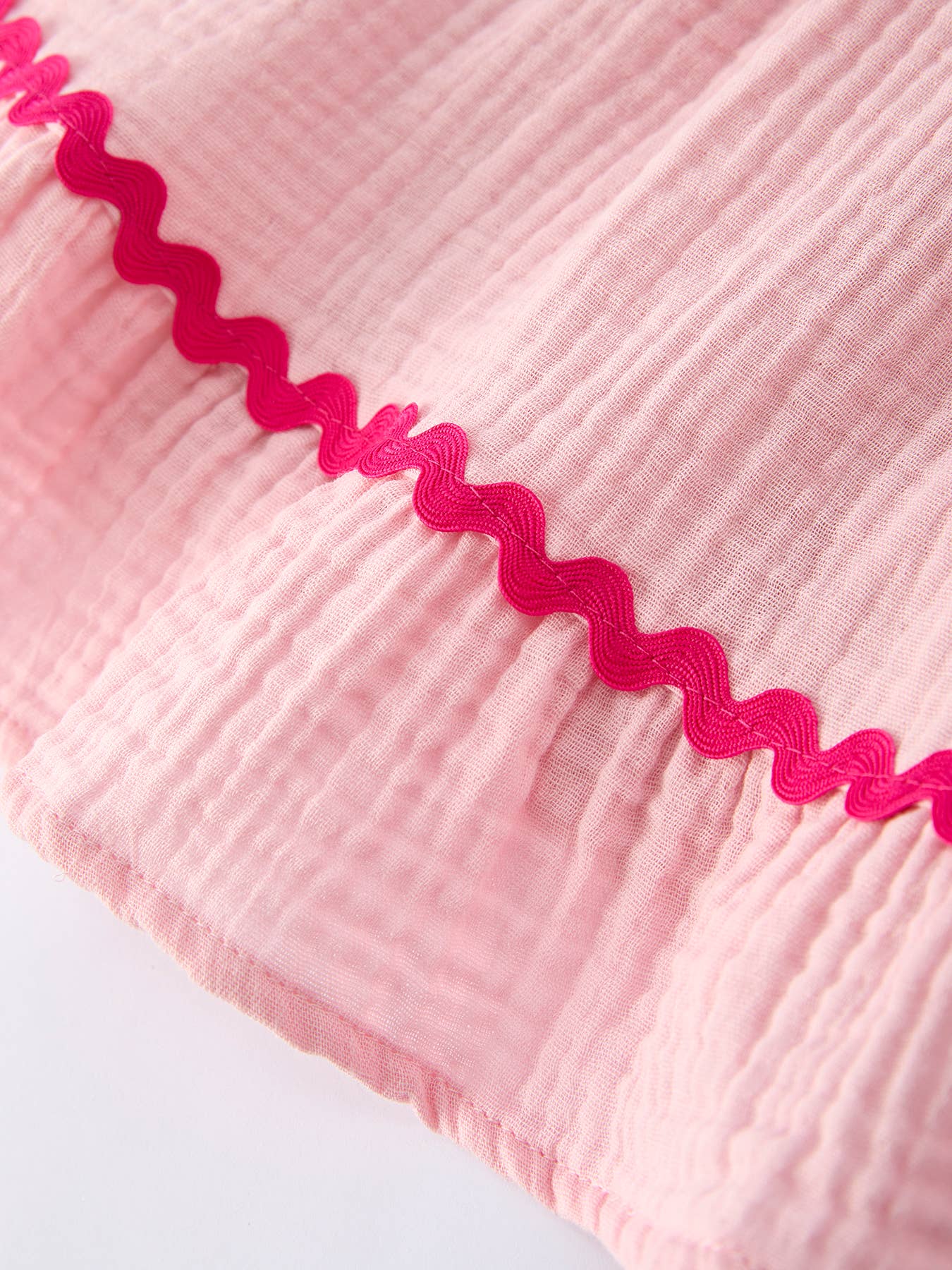 Summer Pink Girls Ruffle Trim Dress Rylee Faith Designs