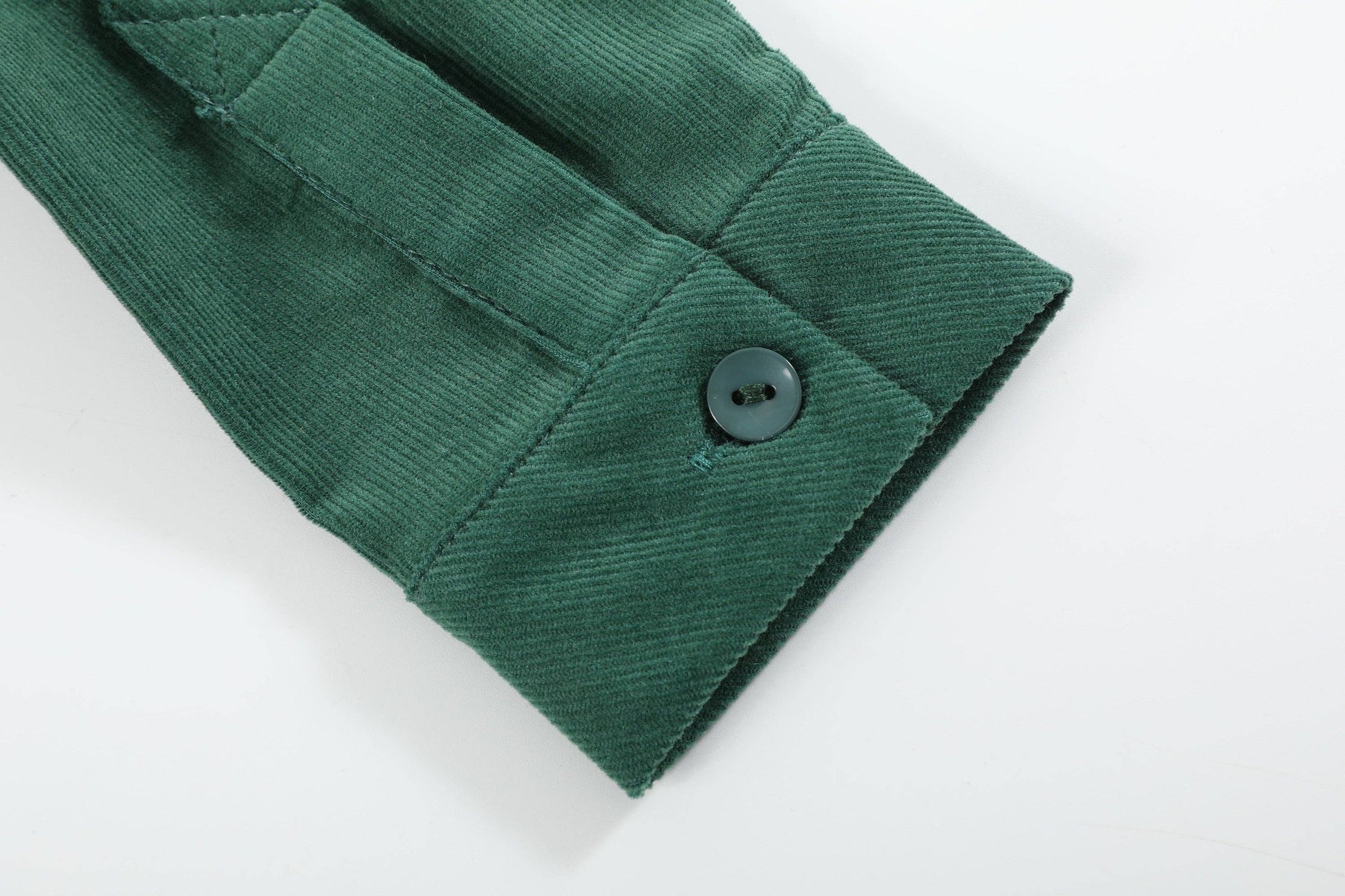 Green Corduroy Santa Dress Shirt Lil Cactus