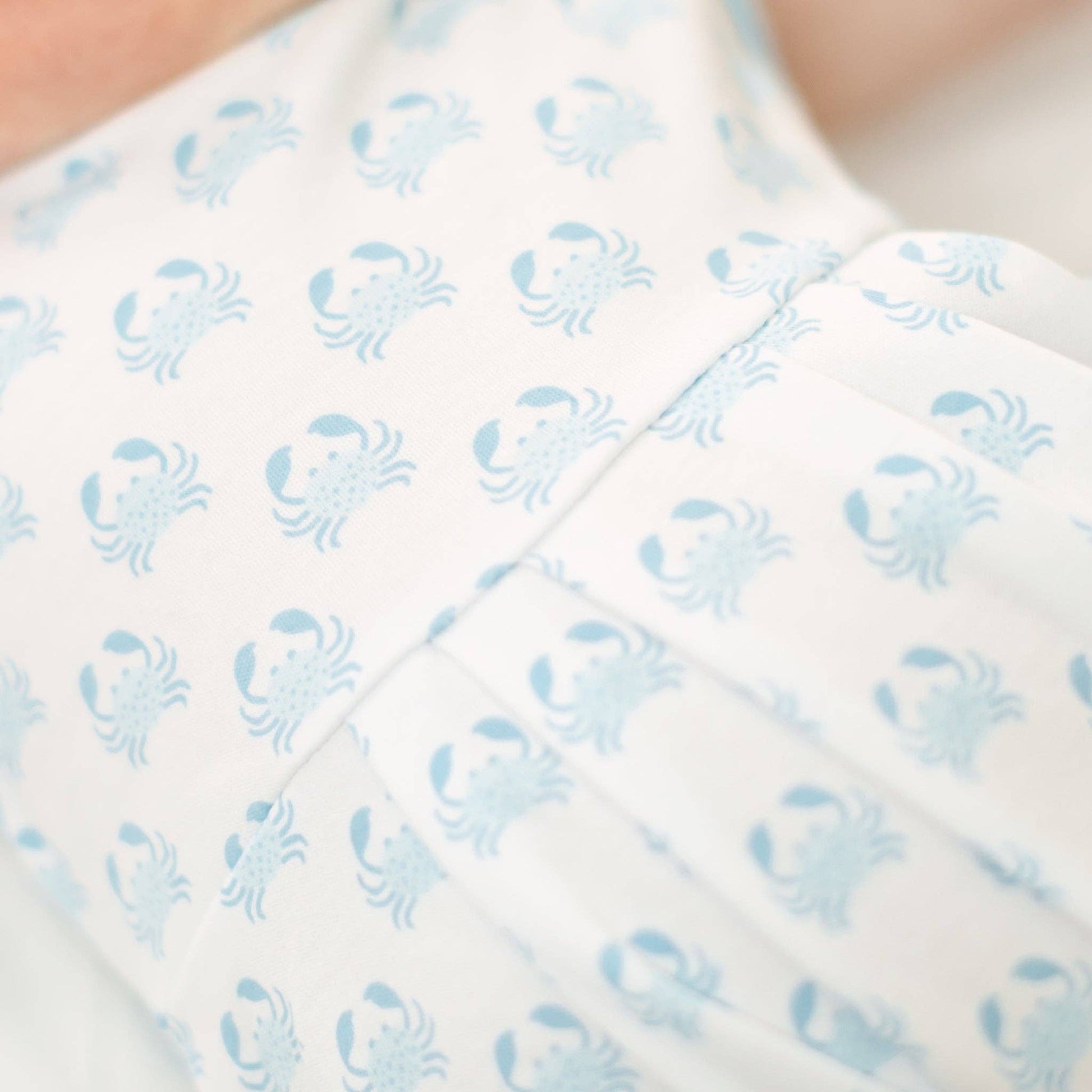 Little Crawlers Print Bubble - Light Blue Magnolia Baby