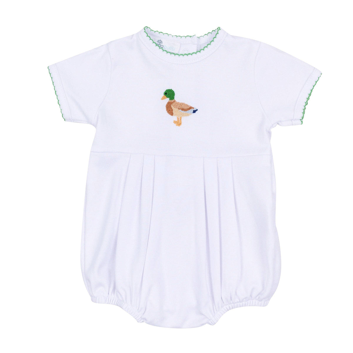 Mallard Moments Hand-Embroidered Boy Bubble Magnolia Baby