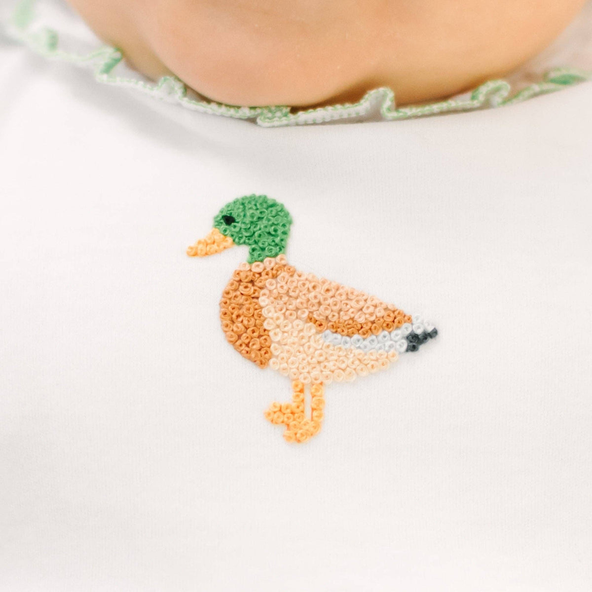 Mallard Moments Hand-Embroidered Girl Bubble Magnolia Baby