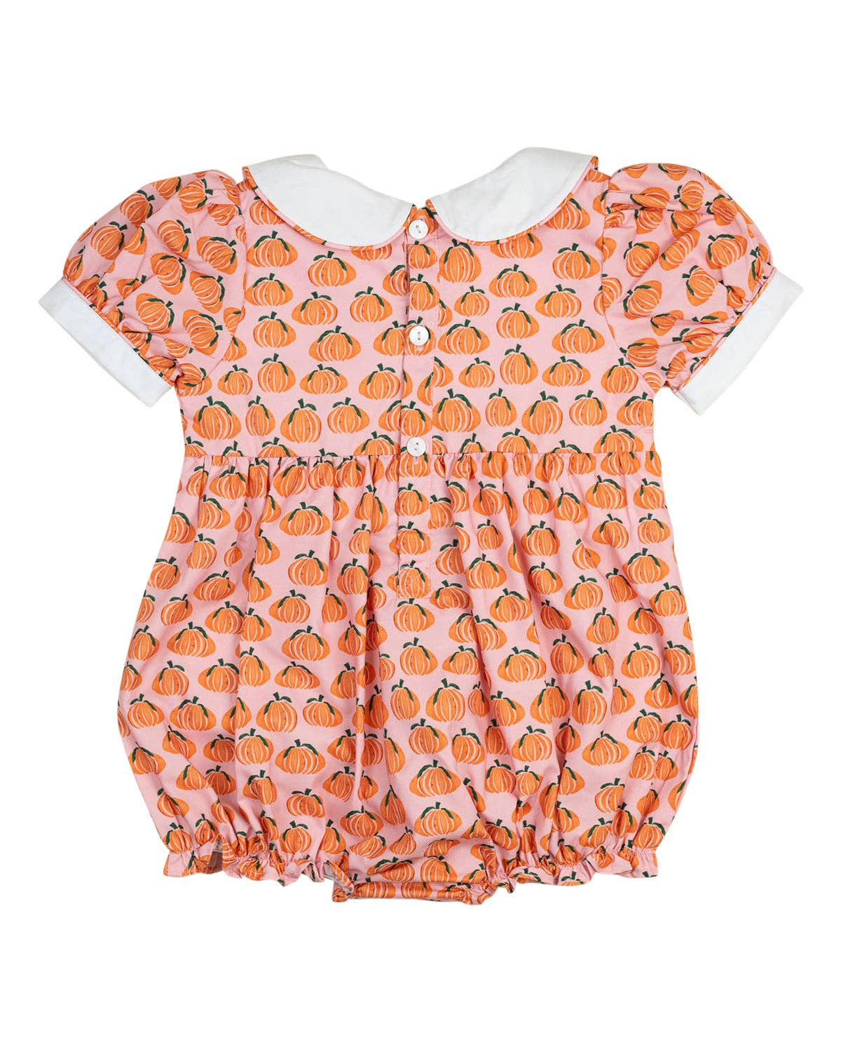 Pumpkin Spice Print Pink Bubble Smockingbird