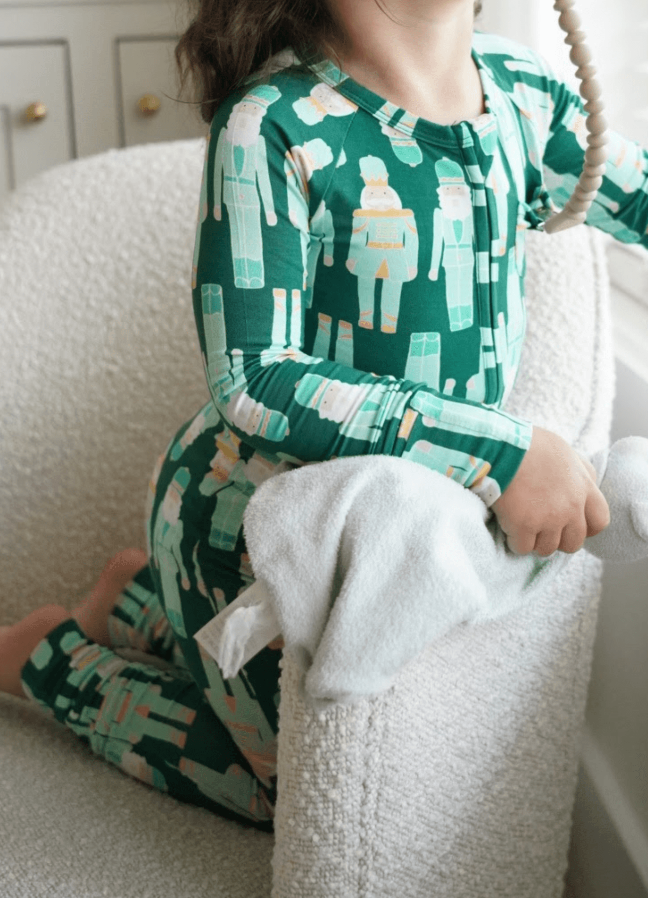 Green Nutcrackers Zip Romper PB & Grape