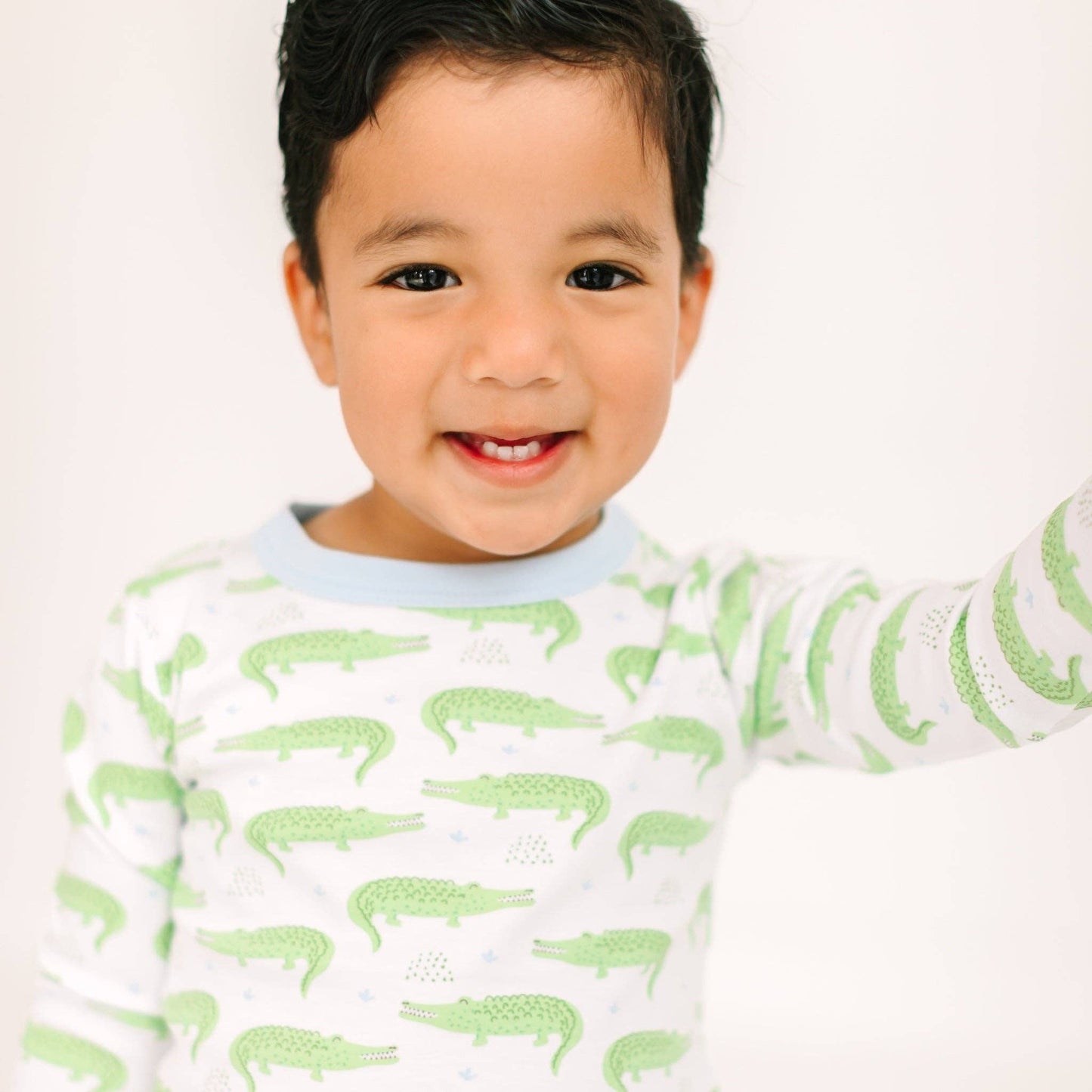 Bayou Baby Long Pajamas - Light Blue Magnolia Baby