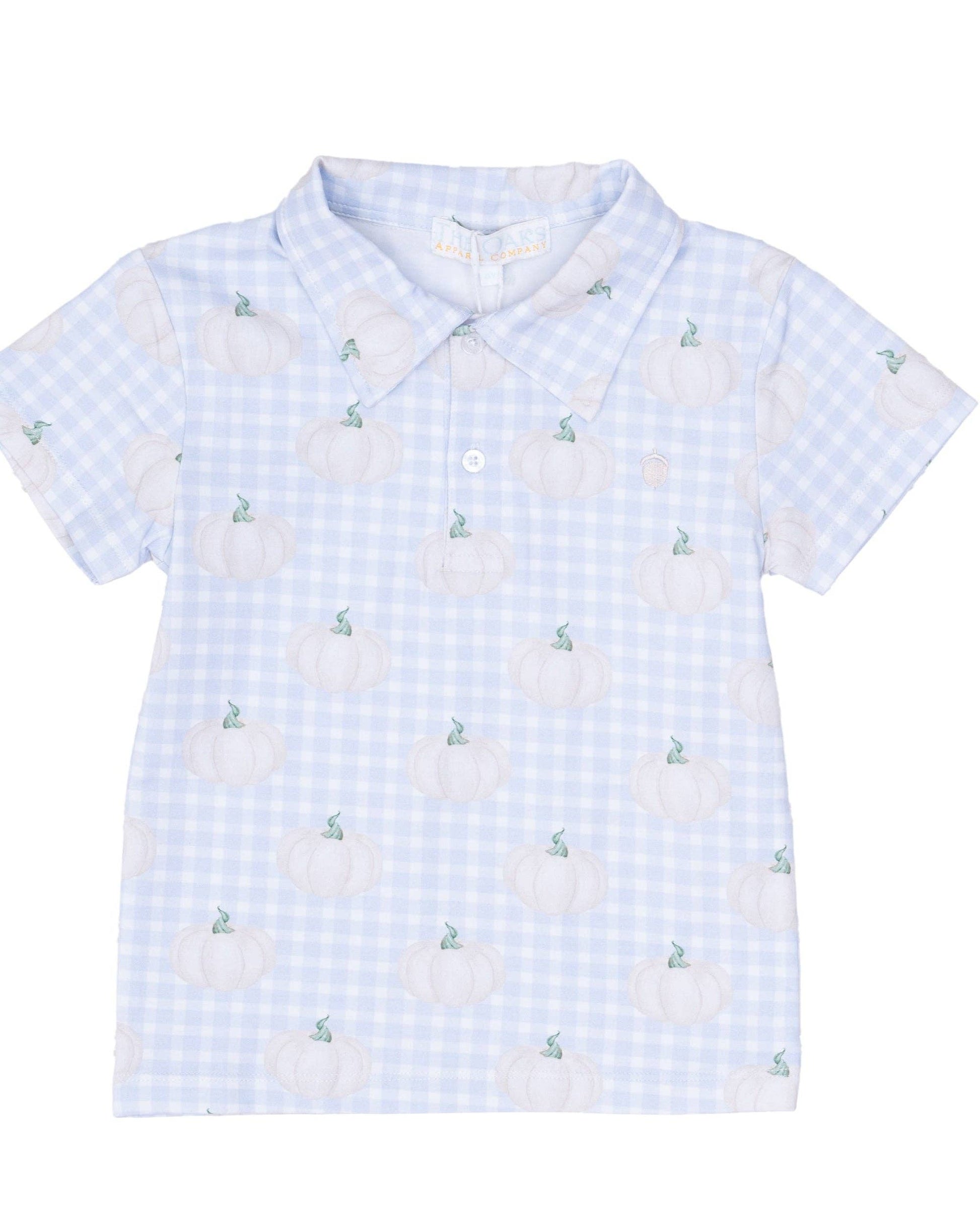 Pumpkin Patch Plaid Polo The Oaks Apparel Company