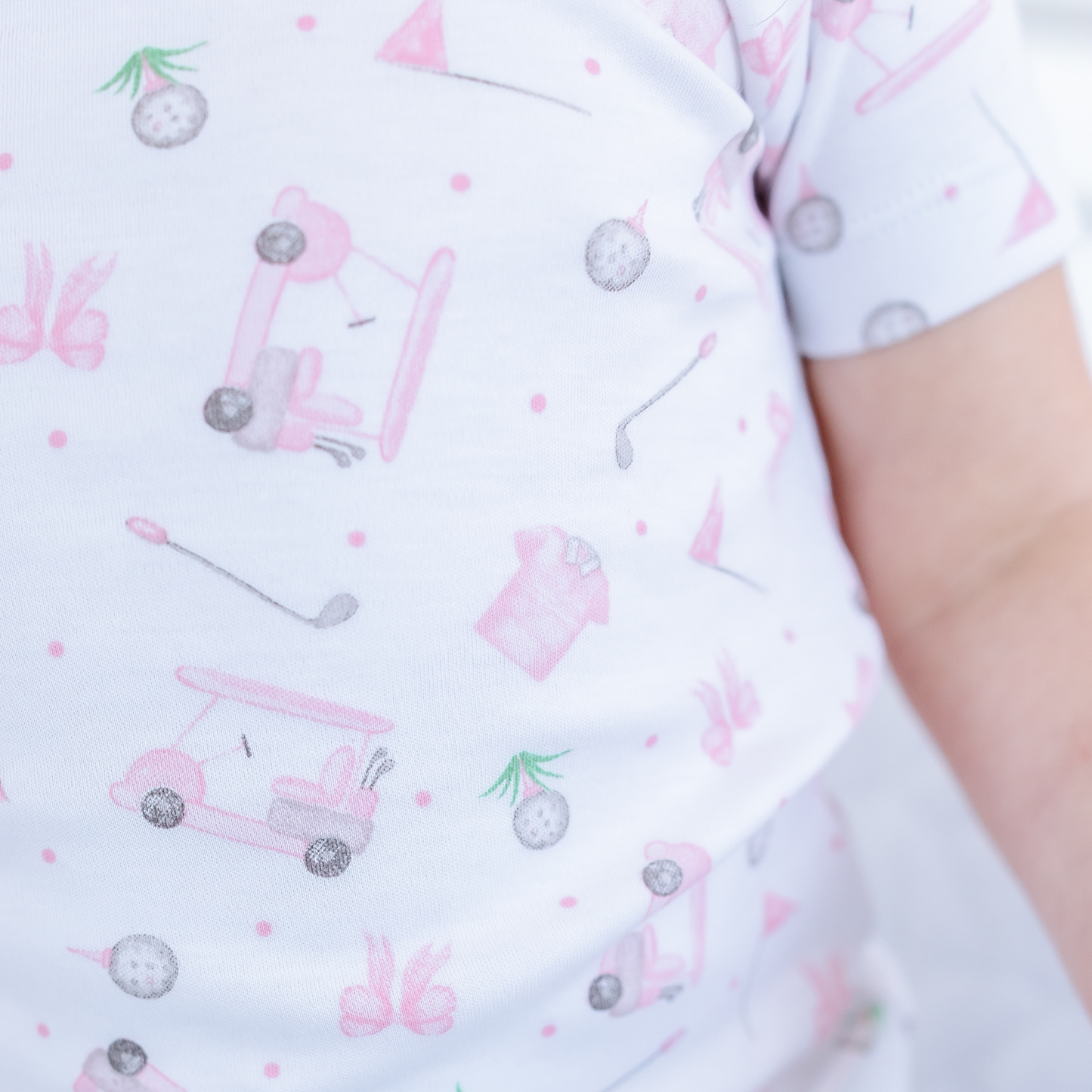 Little Golfer Short Pajamas - Pink Magnolia Baby