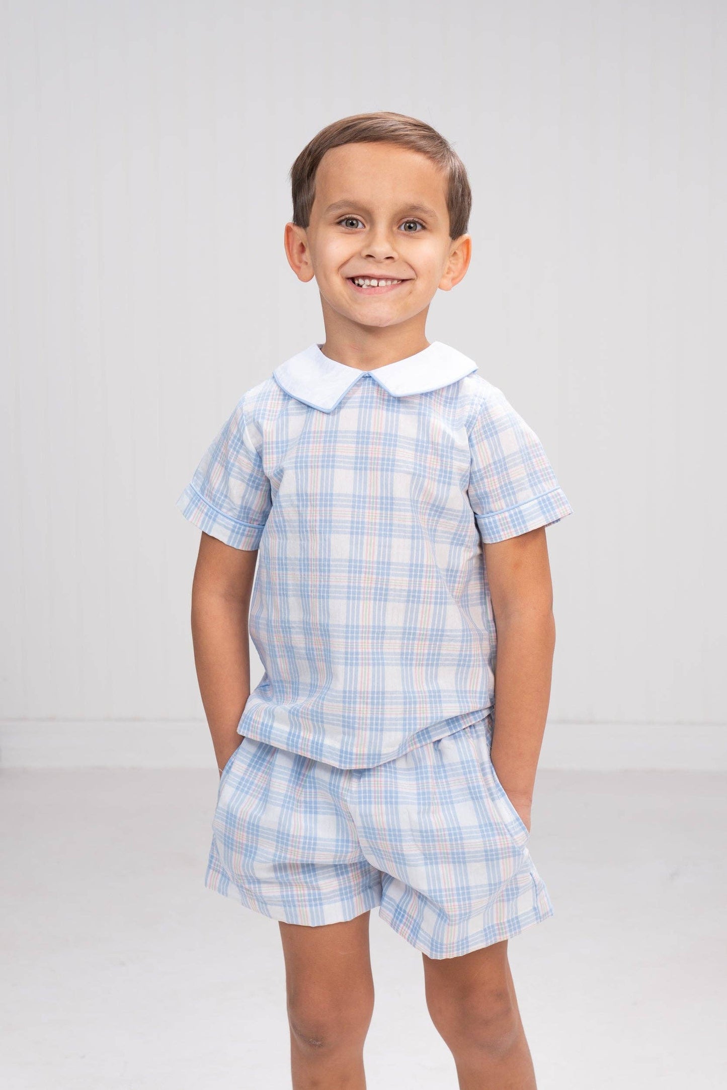Charles Plaid Short Set