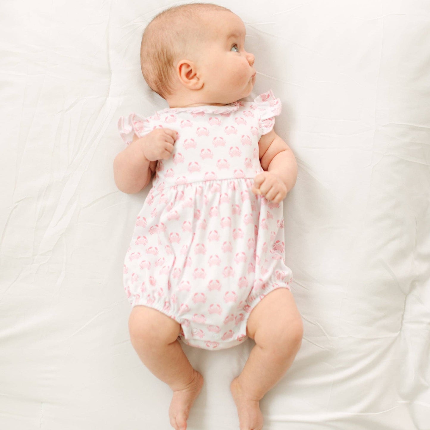 Little Crawlers Print Bubble - Pink Magnolia Baby