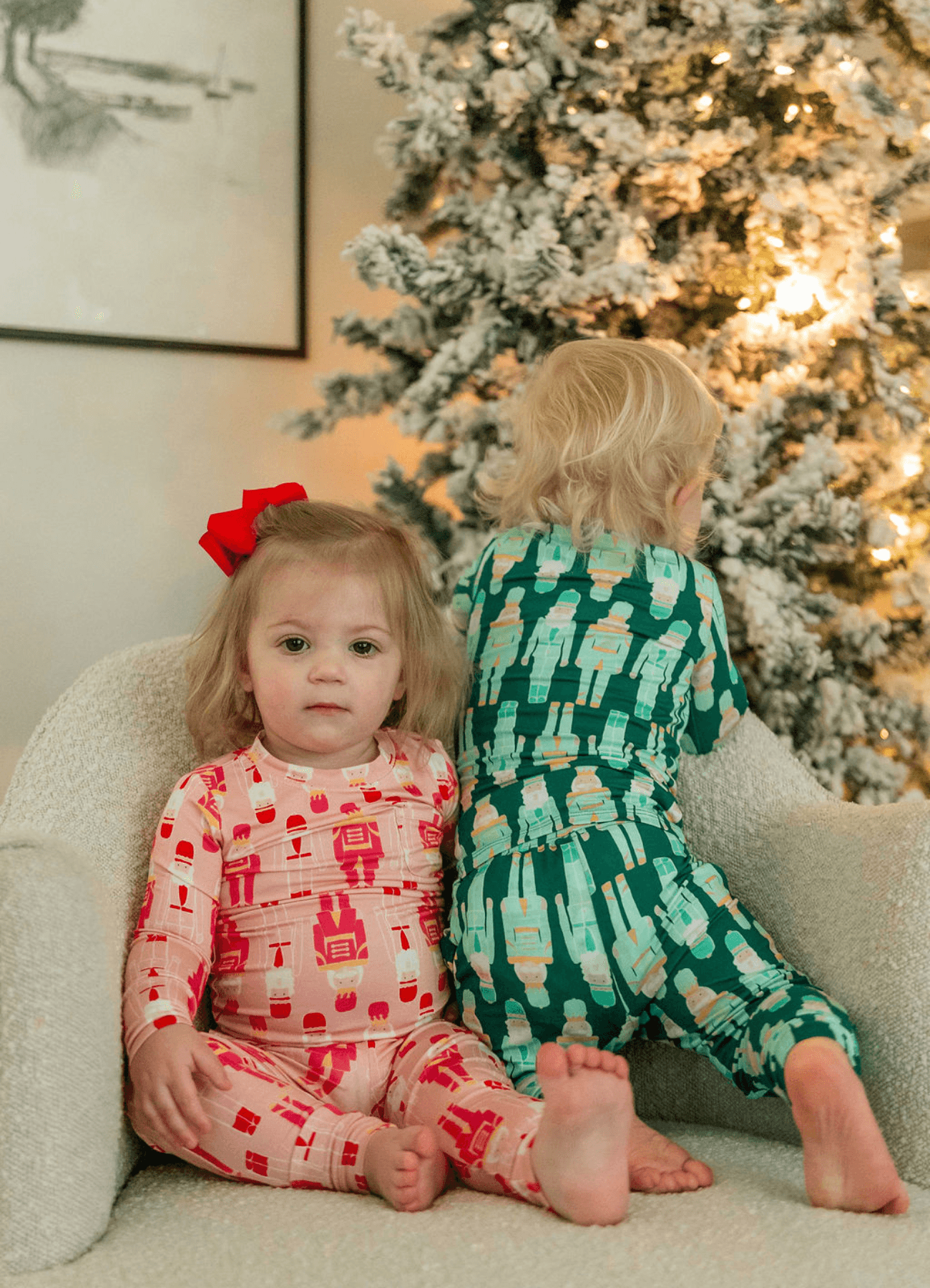 Green Nutcrackers Zip Romper PB & Grape