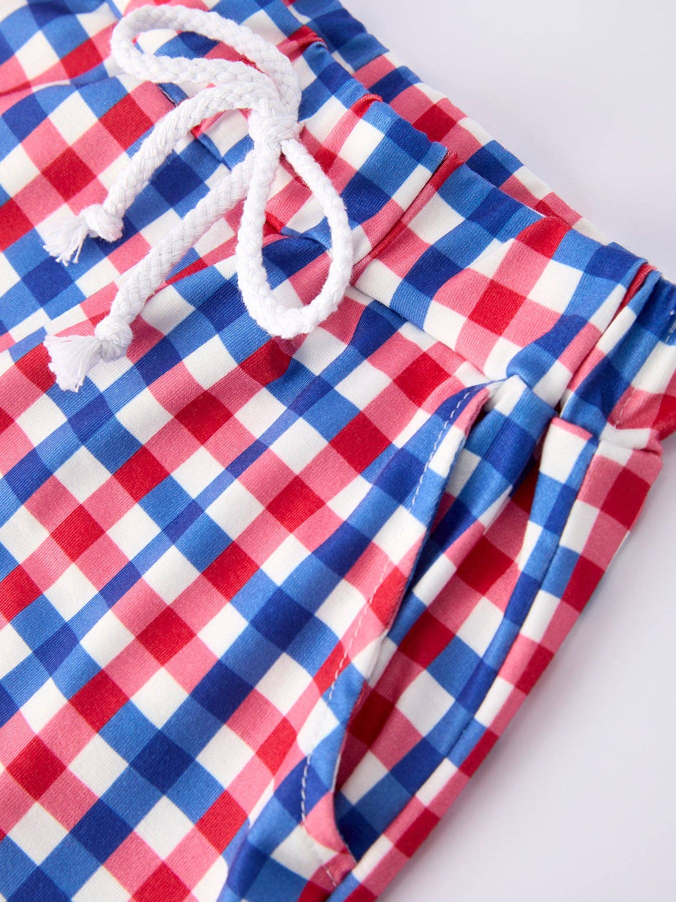 Boys 4th of July Plaid Flag Set Rylee Faith Designs
