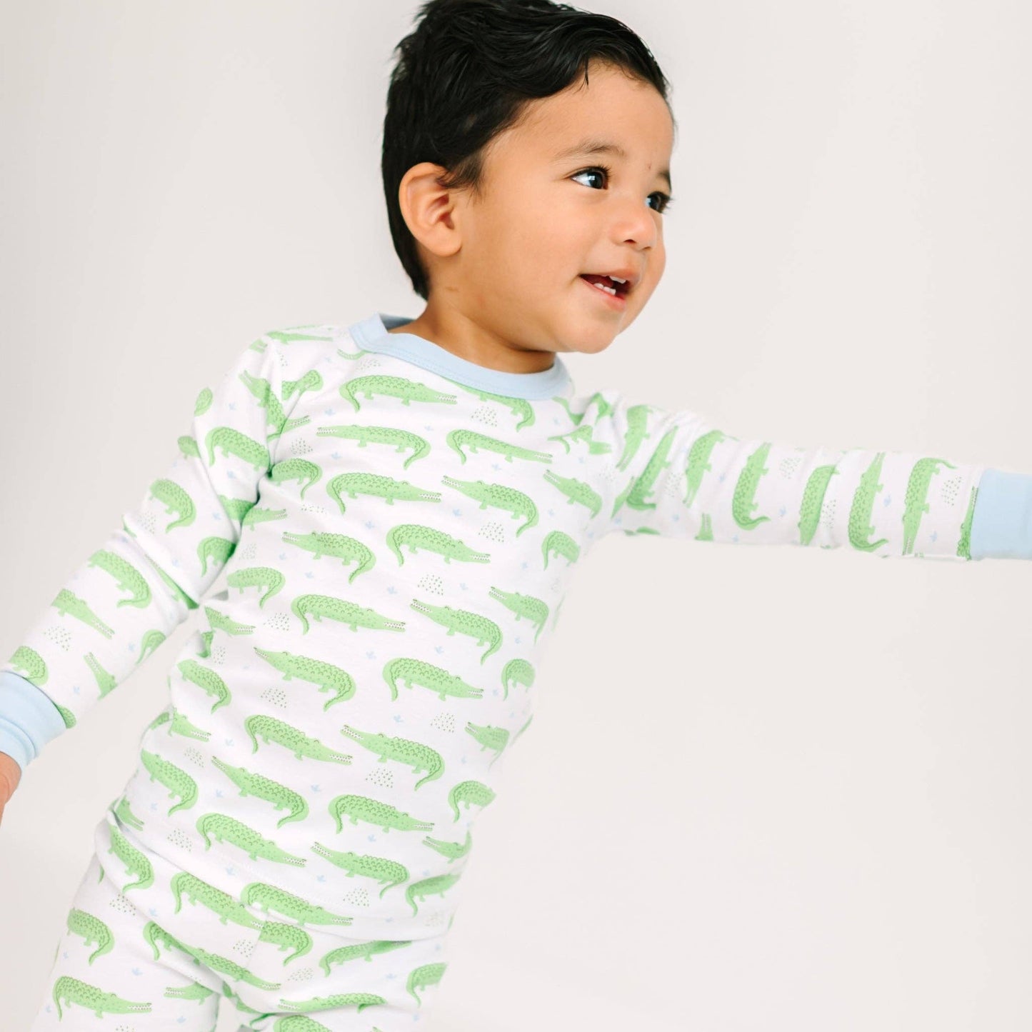 Bayou Baby Long Pajamas - Light Blue Magnolia Baby