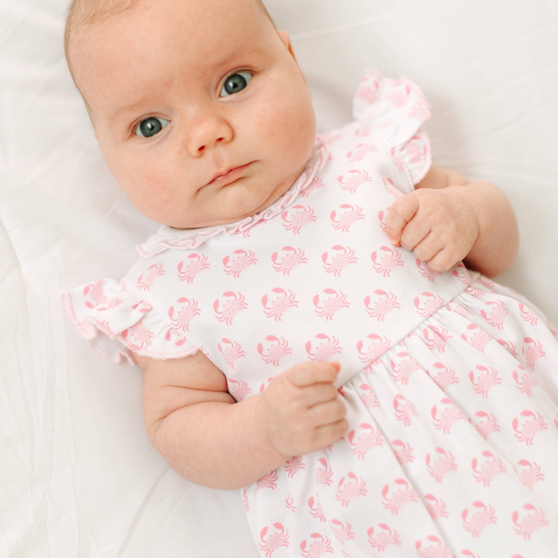 Little Crawlers Print Bubble - Pink Magnolia Baby