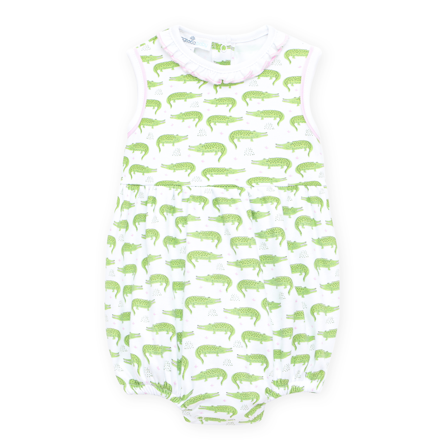 Bayou Baby Print Bubble - Pink Magnolia Baby