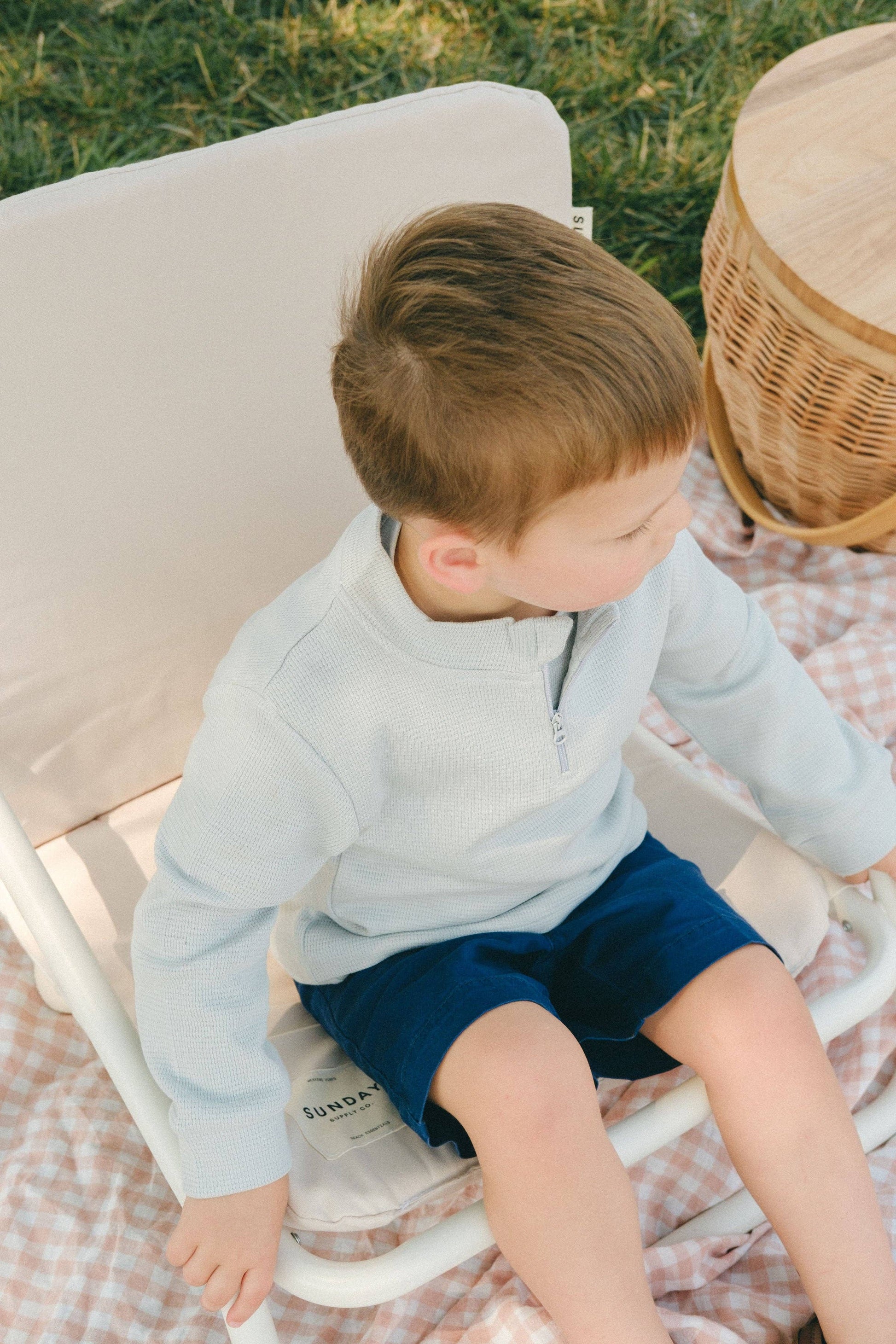 Quarter Zip | Seafoam Green Henry Drew Collection