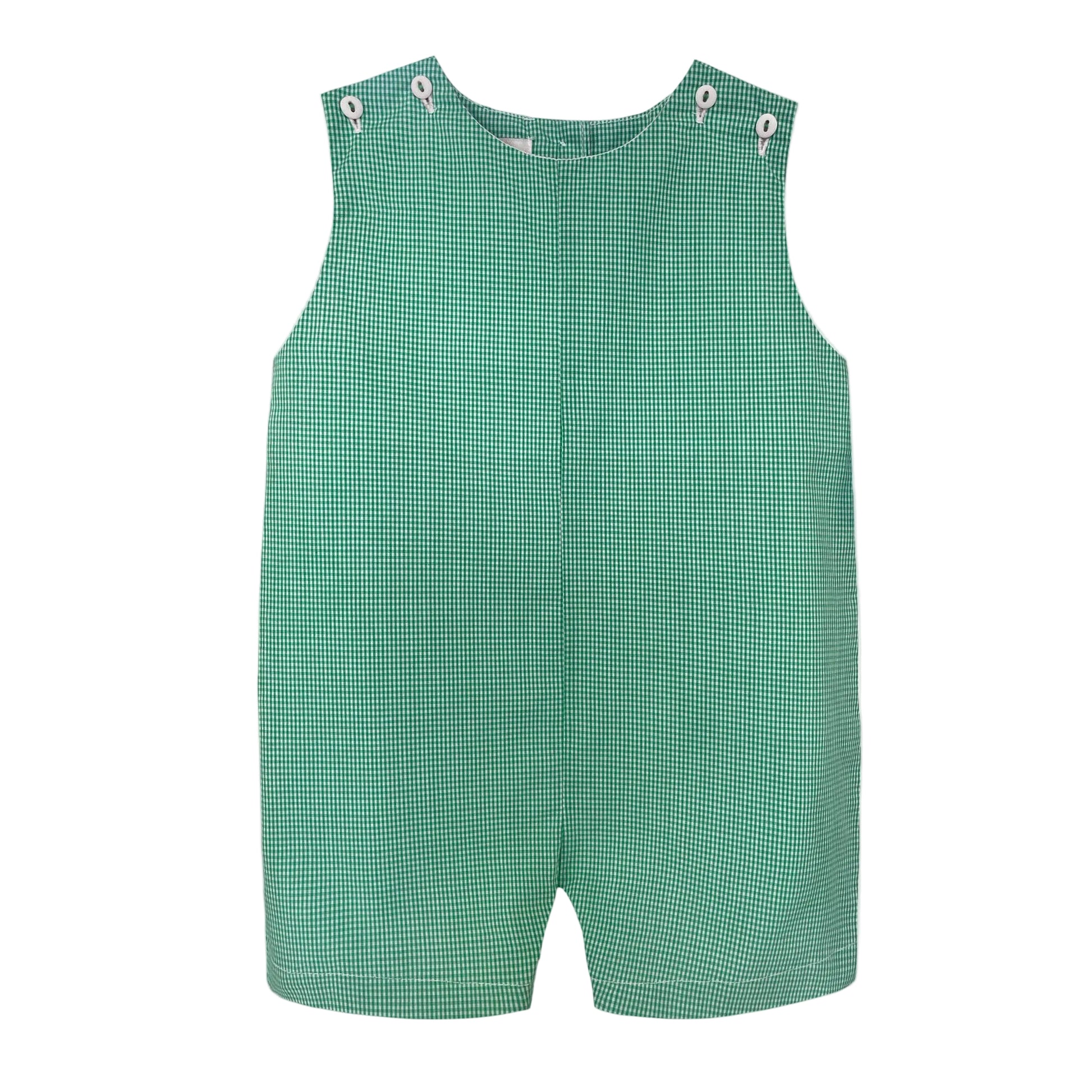 Monogram-able Romper - Green Check Petit Ami & Zubels