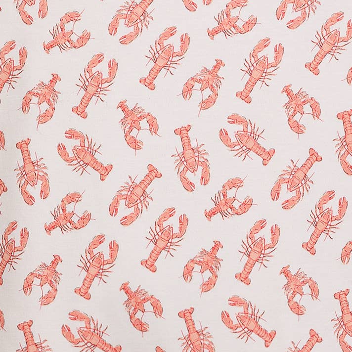 Lobster Print Pima Bubble Romper