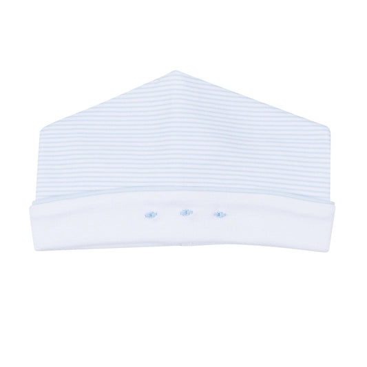 Benjamin Hand-Embroidered Hat - Light Blue Magnolia Baby