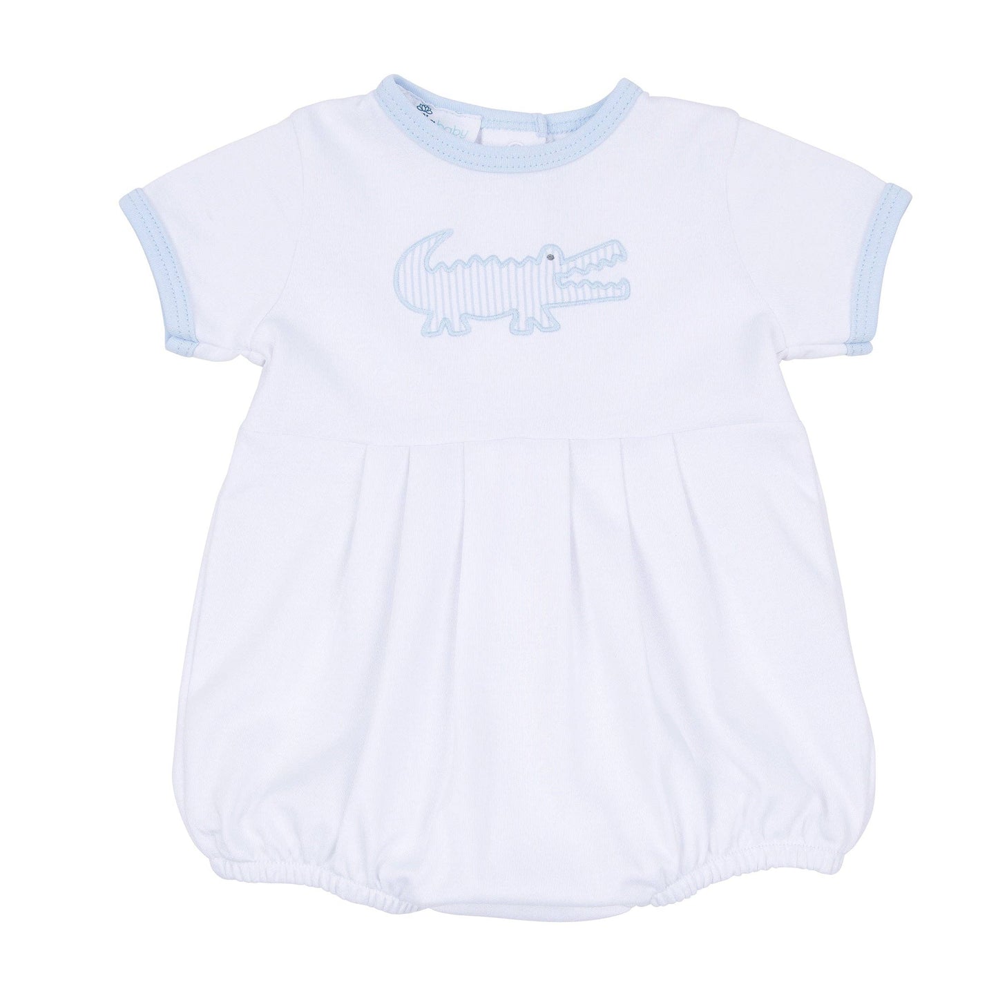 Gator Applique Bubble - Light Blue Magnolia Baby