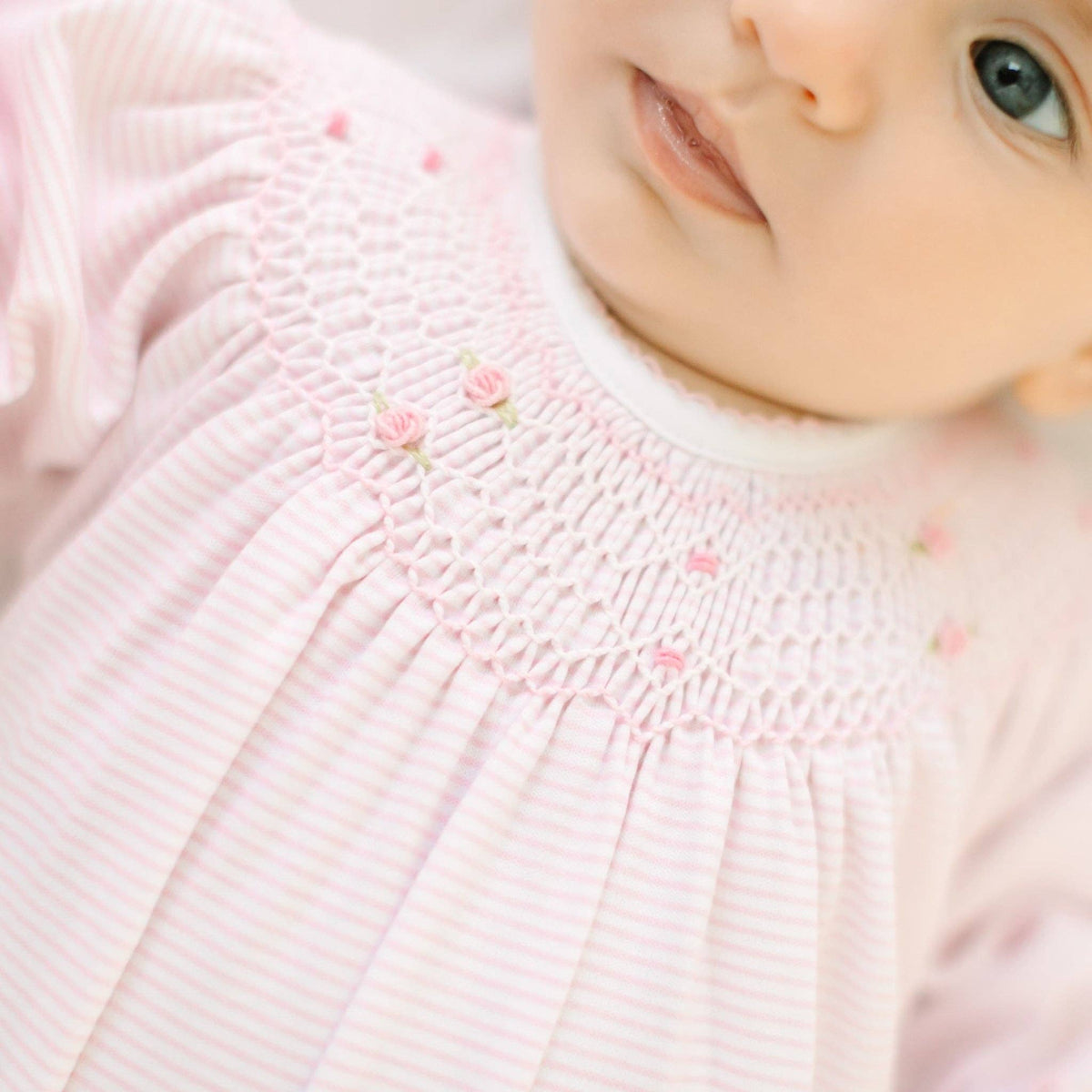 Anna Bishop Long Sleeve Bubble - Pink Magnolia Baby